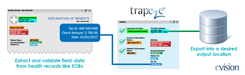 Extract field data from health records with Trapeze
