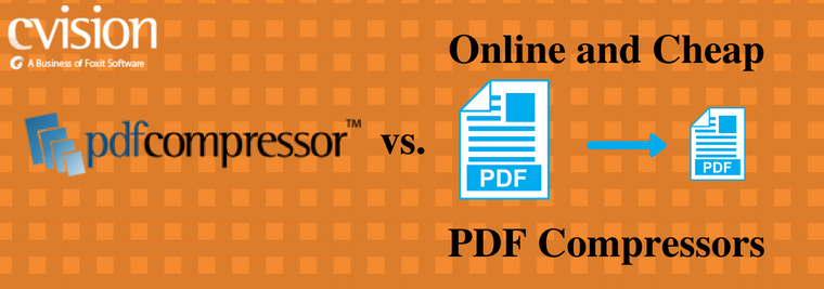 Comparison of cheap, online PDF compressors and CVISION’s PDF Compressor that can reduce PDF size efficiently and has OCR software.